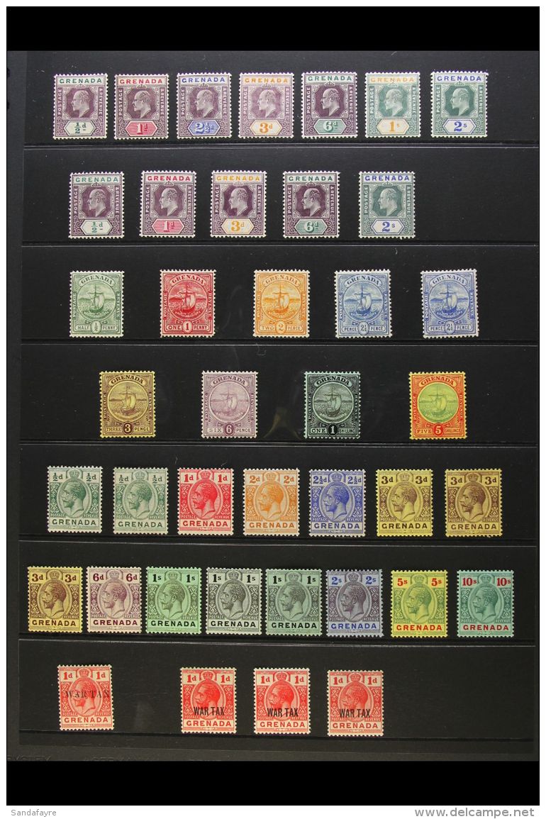 1902-1952 MINT COLLECTION Neatly Presented On Stock Pages. Includes 1902 &amp; 1904-06 KEVII Ranges With Most... - Grenada (...-1974)