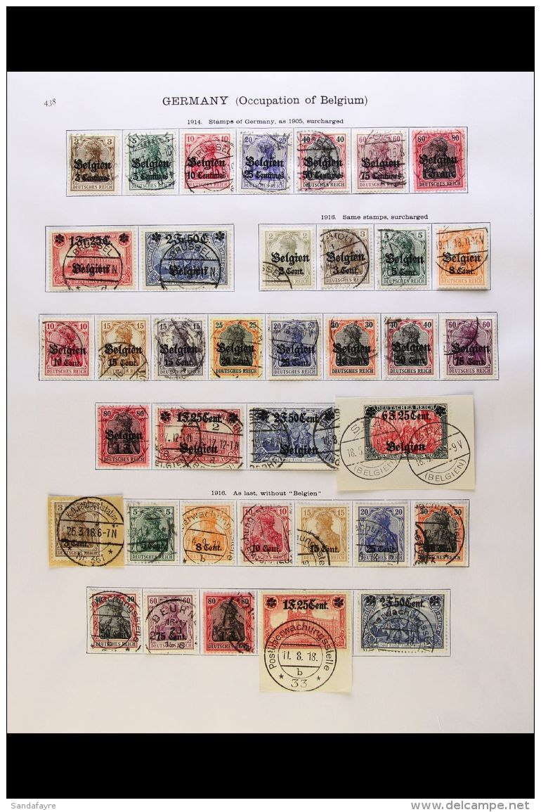 WORLD WAR ONE OCCUPATIONS 1914-18 Lovely All Different Very Fine Used Collection Of Complete Sets On Full Printed... - Andere & Zonder Classificatie