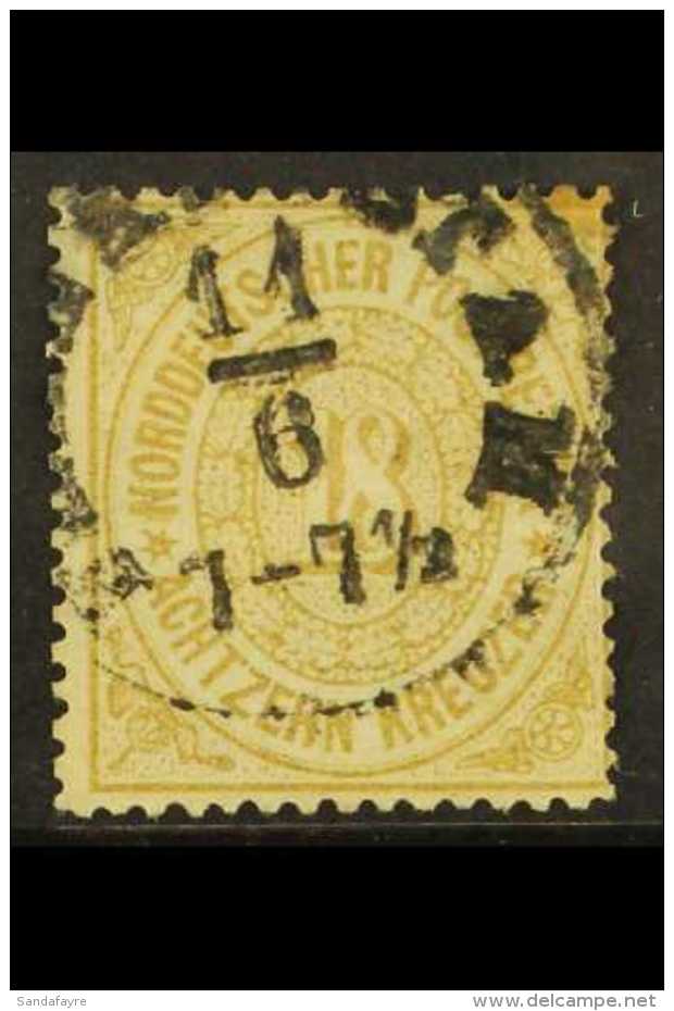 NORTH GERMAN CONFEDERATION 1869-70 18k Bistre (Southern District) Perf 14, Mi 23, SG 37, Cds Used With Toned Upper... - Sonstige & Ohne Zuordnung