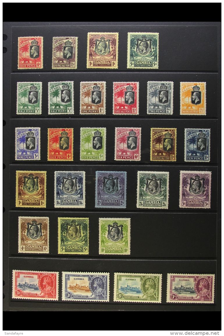 1922-1949 COMPLETE FINE MINT A Complete Basic Run SG 118 To SG 169. With 1922-29 Definitive Sets (both... - Gambia (...-1964)