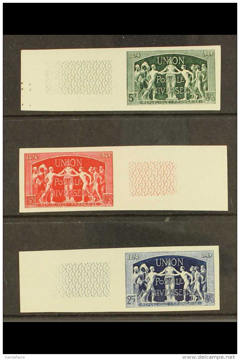 1949 UPU IMPERFS 1949 UPU Set Complete, Variety "imperf", Yv 850/852, Each Value With Engraved Sheet Margin.... - Andere & Zonder Classificatie