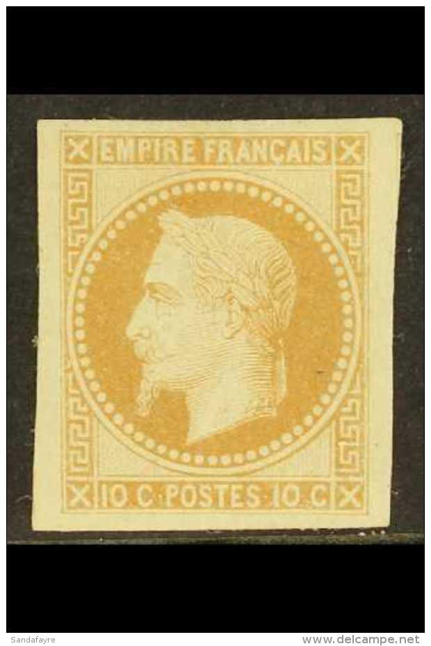 1869 10c Bistre Imperf Rothschild Print, SG 126, Very Fine Mint With 4 Large / Huge Margins. For More Images,... - Andere & Zonder Classificatie