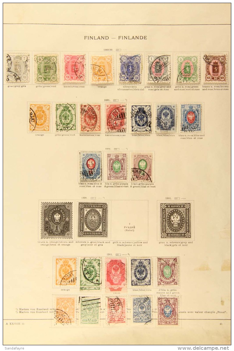 1875-1958 USED COLLECTION On Dedicated Pages. Includes 1875-82 Types To 1m, 1885 Types To 1m, 1889-95 Set To 10m,... - Otros & Sin Clasificación
