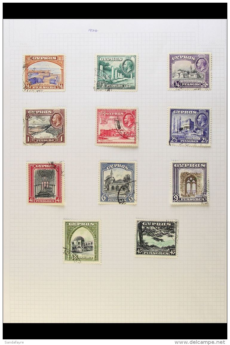 1928-1935 FINE USED With 1928 Anniversary Of British Rule Set To 45pi, 1934 Pictorial Definitives Complete Set,... - Otros & Sin Clasificación