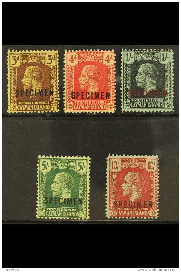 1921-26 Wmk MCA Complete Set With "SPECIMEN" Overprints, SG 60s/67s, Very Fine Mint, Fresh. (5 Stamps) For More... - Kaaiman Eilanden