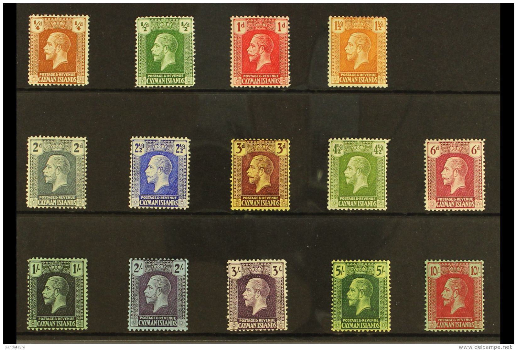 1921-26 Multi Script CA Watermark Set, SG 69/83, Very Fine Mint (14 Stamps) For More Images, Please Visit... - Kaaiman Eilanden