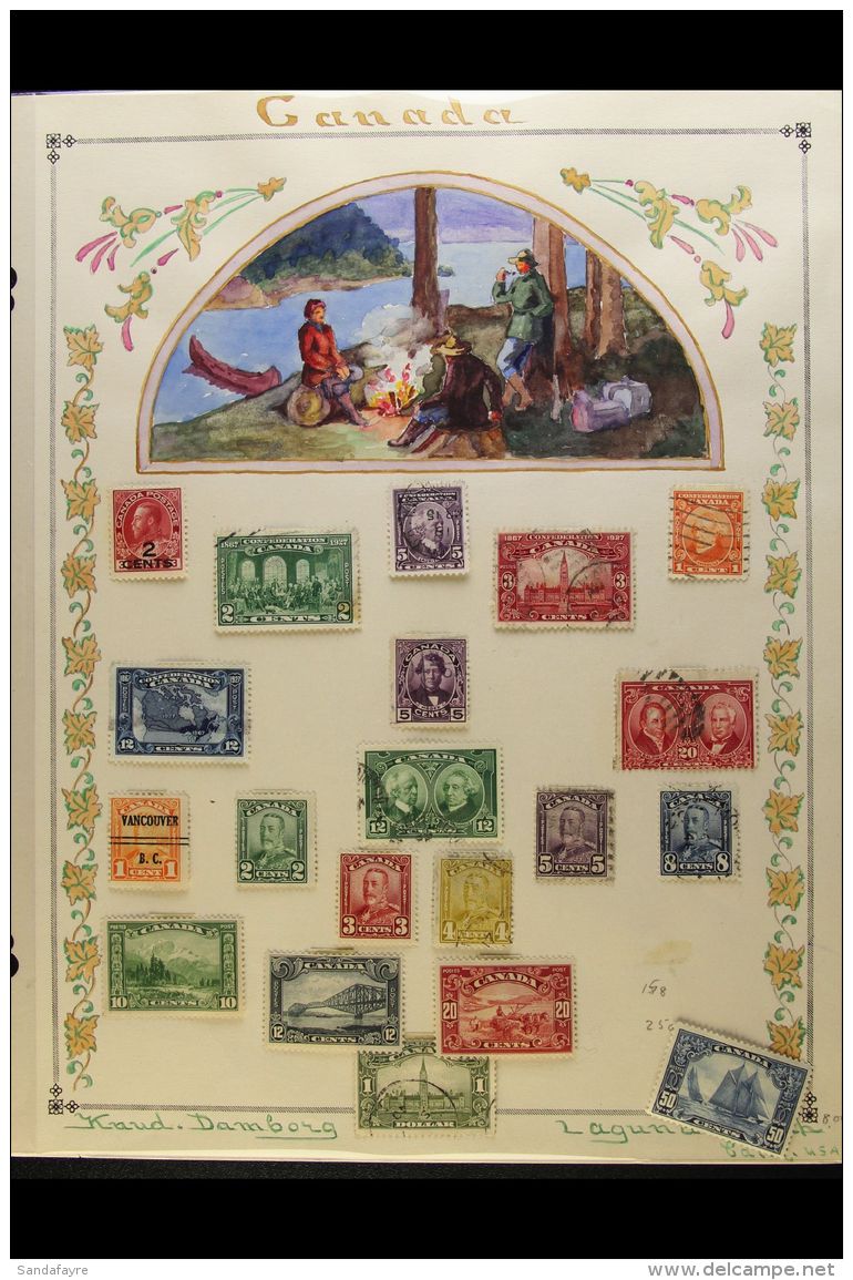 1868-1957 ATTRACTIVE COLLECTION ON HAND ILLUSTRATED PAGES Including Plenty Of Better Mint And Used Stamps, Plus... - Altri & Non Classificati