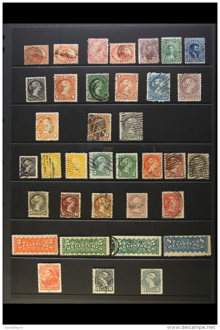 1852-1899 QUEEN VICTORIA COLLECTION CAT &pound;3500 A Most Useful Used Collection Presented On Pair Of Stock... - Altri & Non Classificati