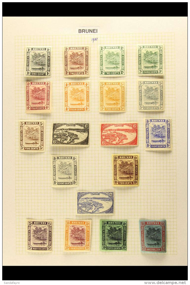 1924-1951 COMPLETE MINT A Delightful Complete Run SG 60 Through To SG 99, Generally Fine And Fresh. (40 Stamps)... - Brunei (...-1984)