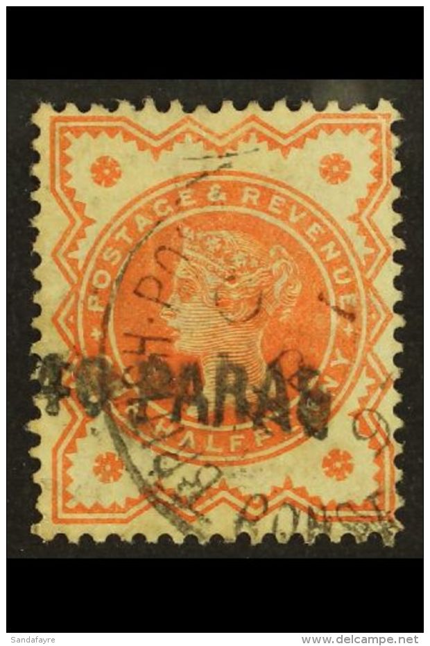 1893 40pa On &frac12;d Vermilion, SG 7, With Broken Top To "S", Dated March 1st, Very Fine Used. For More Images,... - Levante Britannico