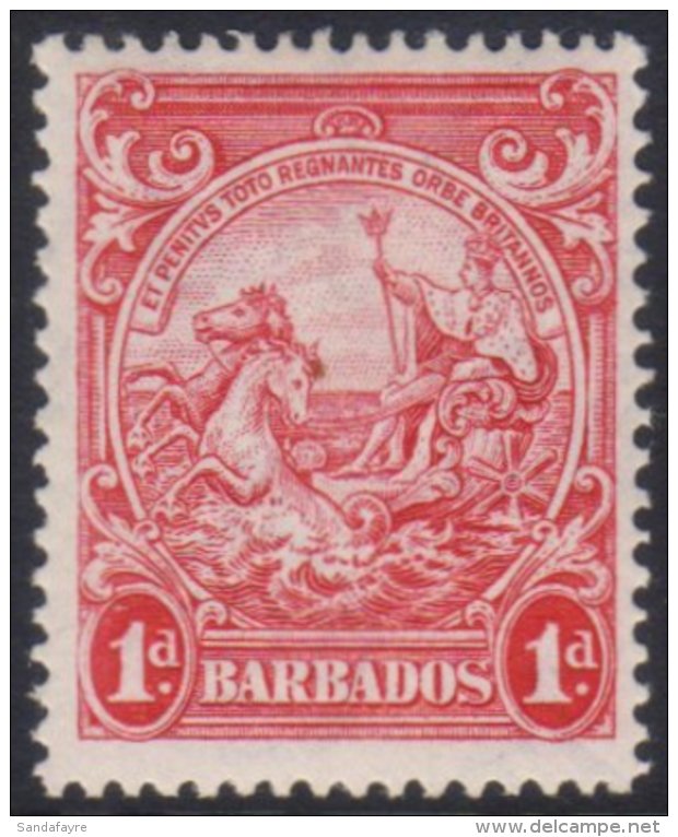 1938-47 1d Scarlet - Perf 13&frac12; X 13, SG 249, Very Fine Mint For More Images, Please Visit... - Barbados (...-1966)