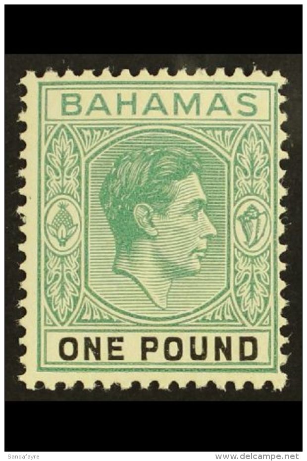 1938-52 1938-52 &pound;1 Blue-green &amp; Black Ordinary Paper, SG 157a, Fine Never Hinged Mint, Fresh. For More... - Other & Unclassified
