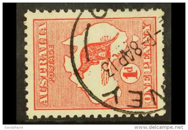 1913-14 1d Red Roo Die I WATERMARK SIDEWAYS Variety, SG 2a, Fine Cds Used, Nice Centering, Fresh. For More Images,... - Altri & Non Classificati