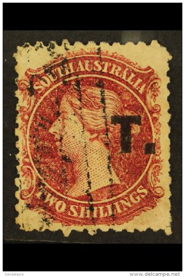 SOUTH ASUTRALIA DEPARTMENTALS "T."  (Treasury) 1868 2s Crimson Carmine, Perf 11&frac12;, SG 86, Ovptd "T.", Fine... - Otros & Sin Clasificación