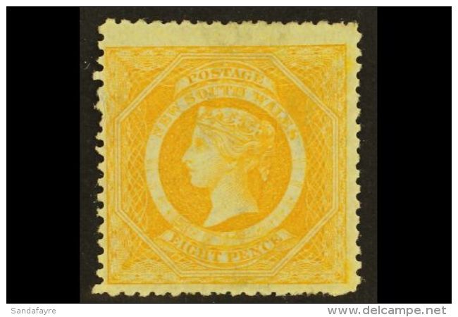 NEW SOUTH WALES 1860-72 8d Bright Yellow, Perf 13, SG 167c, Mint With Lovely Fresh Colour. For More Images, Please... - Andere & Zonder Classificatie