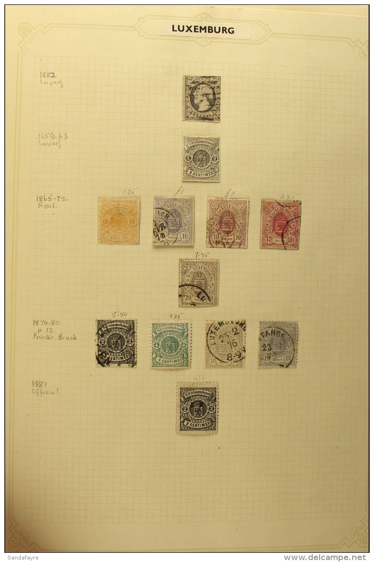 SMALLER WESTERN EUROPEAN COUNTRIES 1852 To 1980's Fine Clean Collection In An Album, With Some Stamps Loose Or In... - Otros & Sin Clasificación