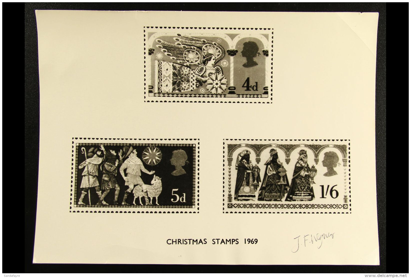 1969 Xmas Press Release Photo Signed By Designer JF Wegner For More Images, Please Visit... - Otros & Sin Clasificación