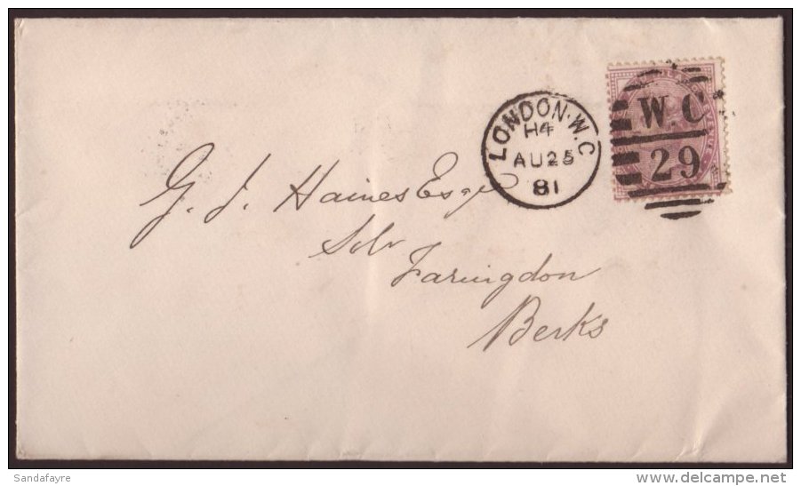 1881 1d Lilac Die I (14 Dots), SG 170, FU On Cover For More Images, Please Visit... - Sonstige & Ohne Zuordnung