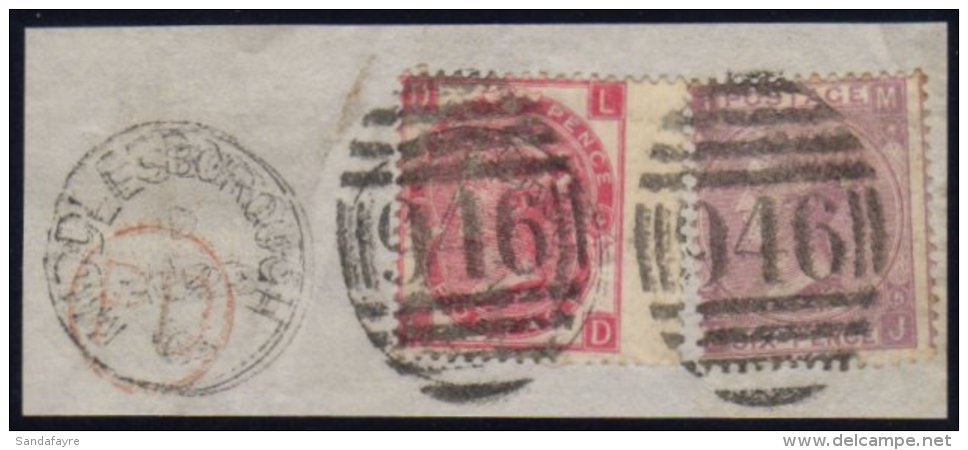 1865-67 3d &amp; 6d Plate 5, SG 92 &amp; 97, Fine Used On Piece,"946" (2) For More Images, Please Visit... - Altri & Non Classificati