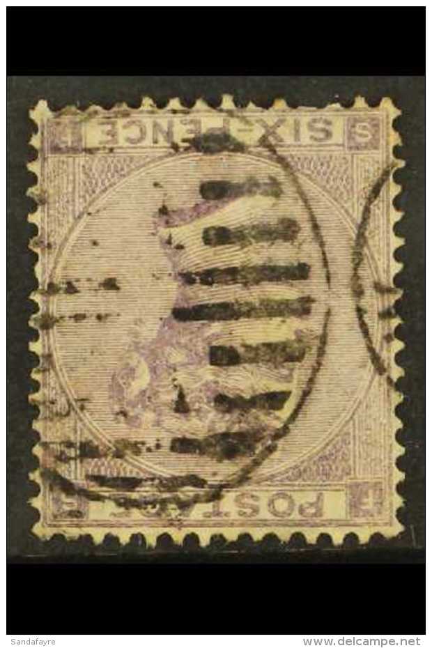 1862-64 6d Lilac WMK INVERTED, SG Spec J71e,used,a Few Short Perf For More Images, Please Visit... - Otros & Sin Clasificación