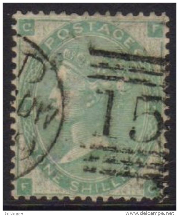 1862-64 (small Letters) 1s Green, SG 90, Fine Used. For More Images, Please Visit... - Otros & Sin Clasificación