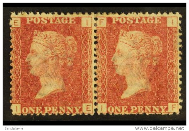 1858-79 1d Rose-red Plate 145,SG 43,fine Mint Horiz PAIR (2) For More Images, Please Visit... - Altri & Non Classificati