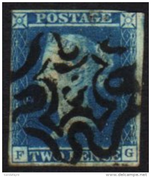 1841 2d Blue Used With Nice Number "3" In MC Cancel,SG 14f,faults For More Images, Please Visit... - Altri & Non Classificati