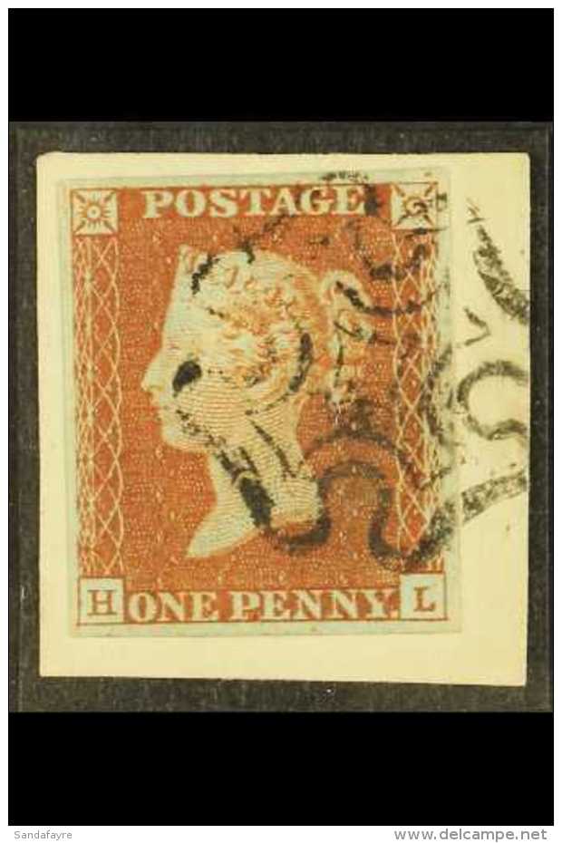 1841 1d Red-brown, Lettered "HL", Used Tied To Piece With Neat MX For More Images, Please Visit... - Altri & Non Classificati