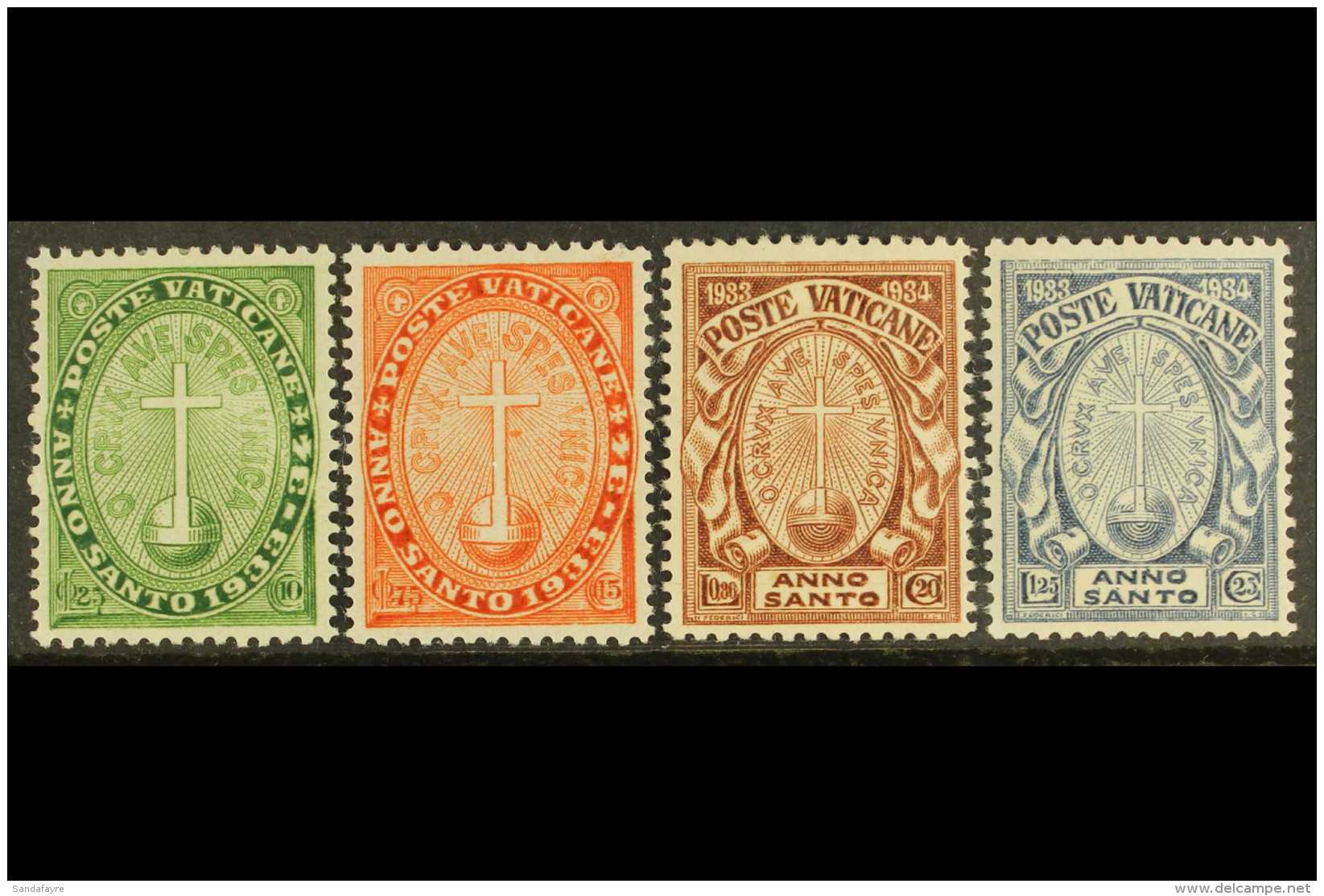 1933 Holy Year Complete Set, SG 15/18, Very Fine Mint (4) For More Images, Please Visit... - Altri & Non Classificati