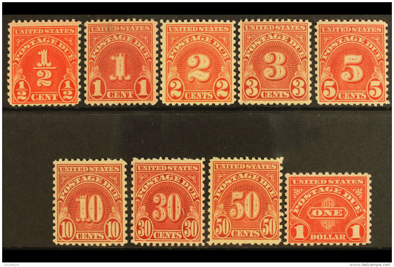 POSTAGE DUE 1931-36 Set (Sc J79/87, SG D702/10) NHM. (9) For More Images, Please Visit... - Other & Unclassified