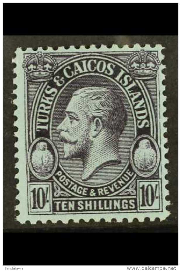 1928 10s Purple And Blue SG 186, Vf Mint. For More Images, Please Visit... - Turcas Y Caicos