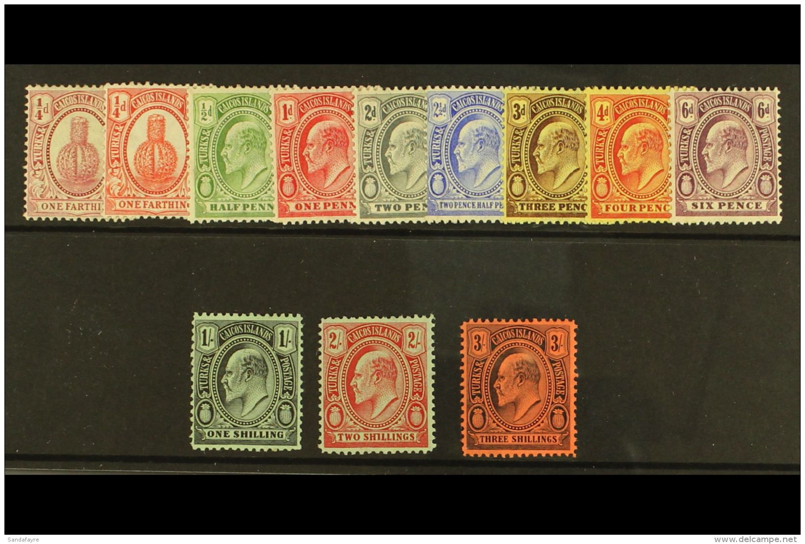 1909 Ed VII Set Complete, SG 115/26, Vf Mint. (12) For More Images, Please Visit... - Turcas Y Caicos