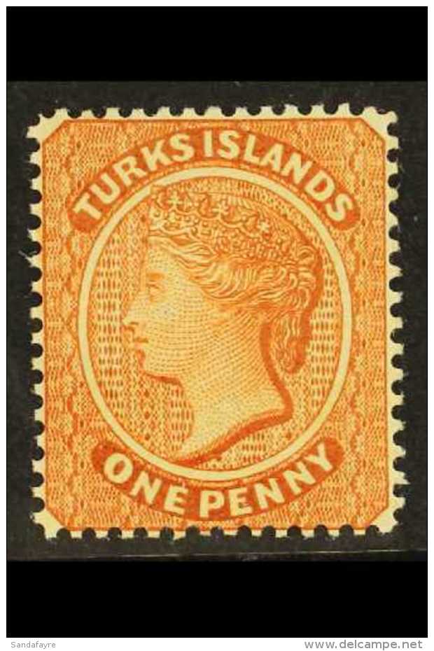 1882-85 1d Orange-brown Wmk Reversed, SG 55, Vfm, Fresh For More Images, Please Visit... - Turks E Caicos