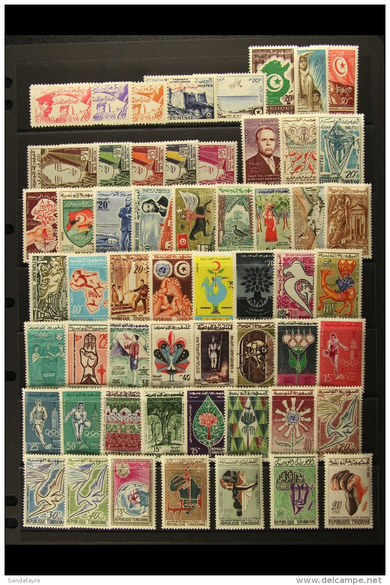 1957-73 Mint / Nhm All Different Collection. Lovely (100+ Stamps) For More Images, Please Visit... - Tunesien (1956-...)