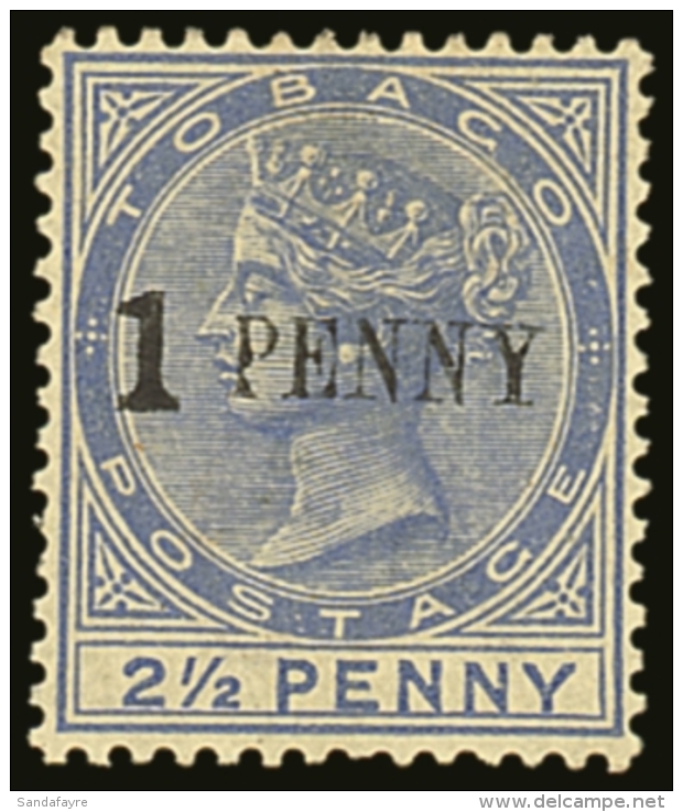 1889 1d On 2&frac12;d Dull Blue, SG 29, Fine Mint Part OG. For More Images, Please Visit... - Trinidad & Tobago (...-1961)