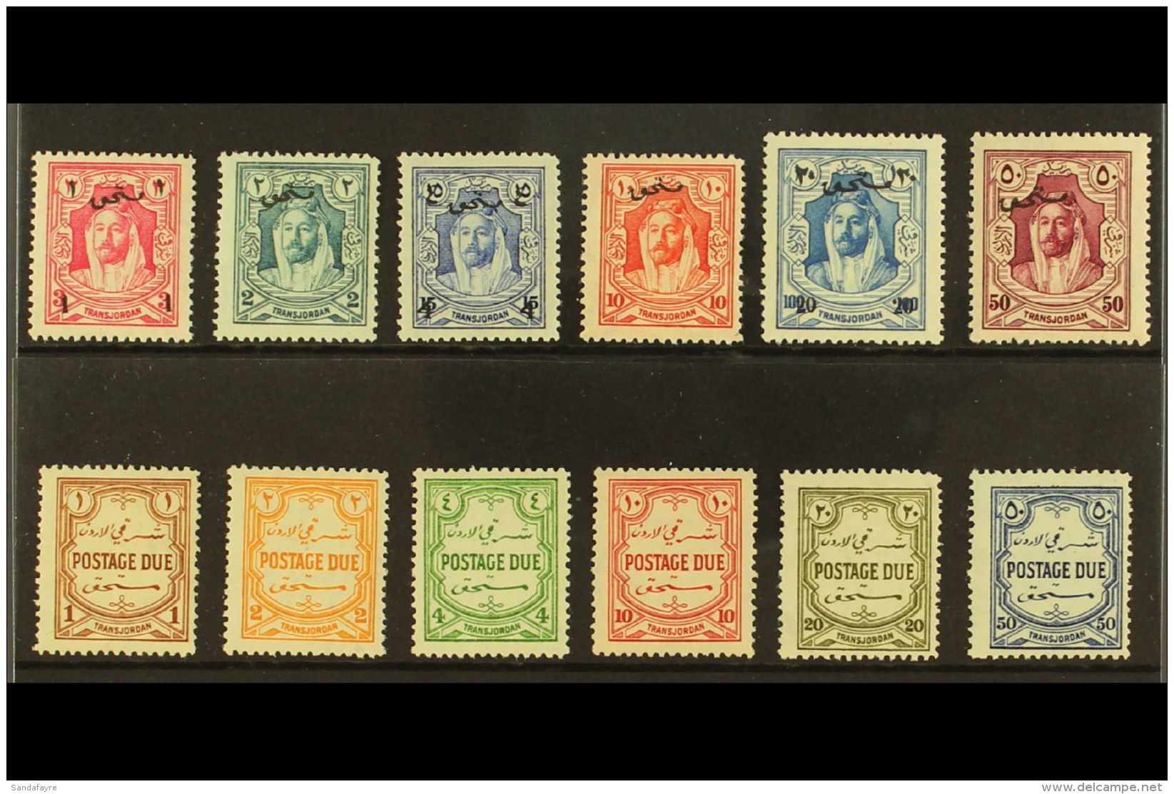 POSTAGE DUE 1929 Both Sets, SG D183/94, VFM. (12) For More Images, Please Visit... - Jordanien