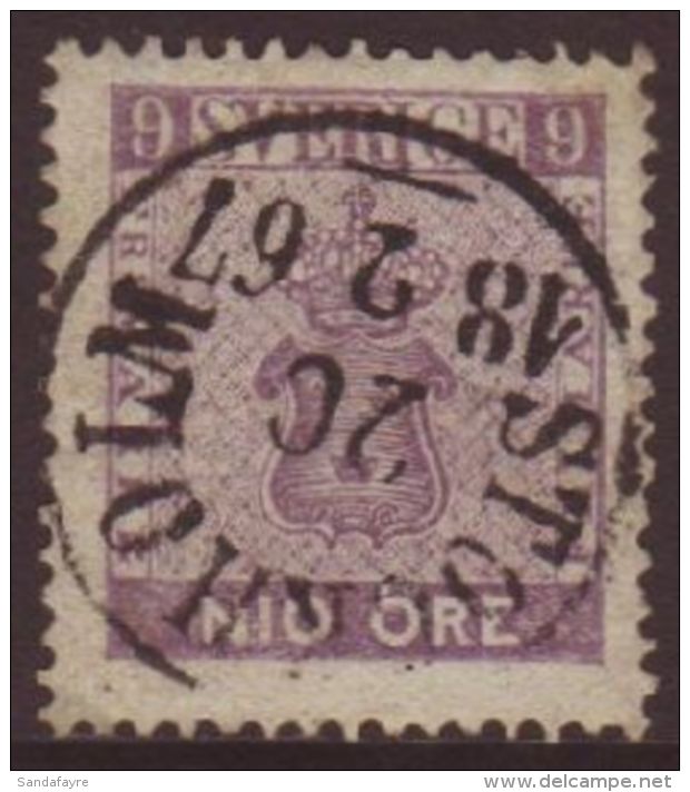 1858-72 9 Ore Red-violet, Mi 8a, Cds Used, Skillfully Repaired For More Images, Please Visit... - Sonstige & Ohne Zuordnung