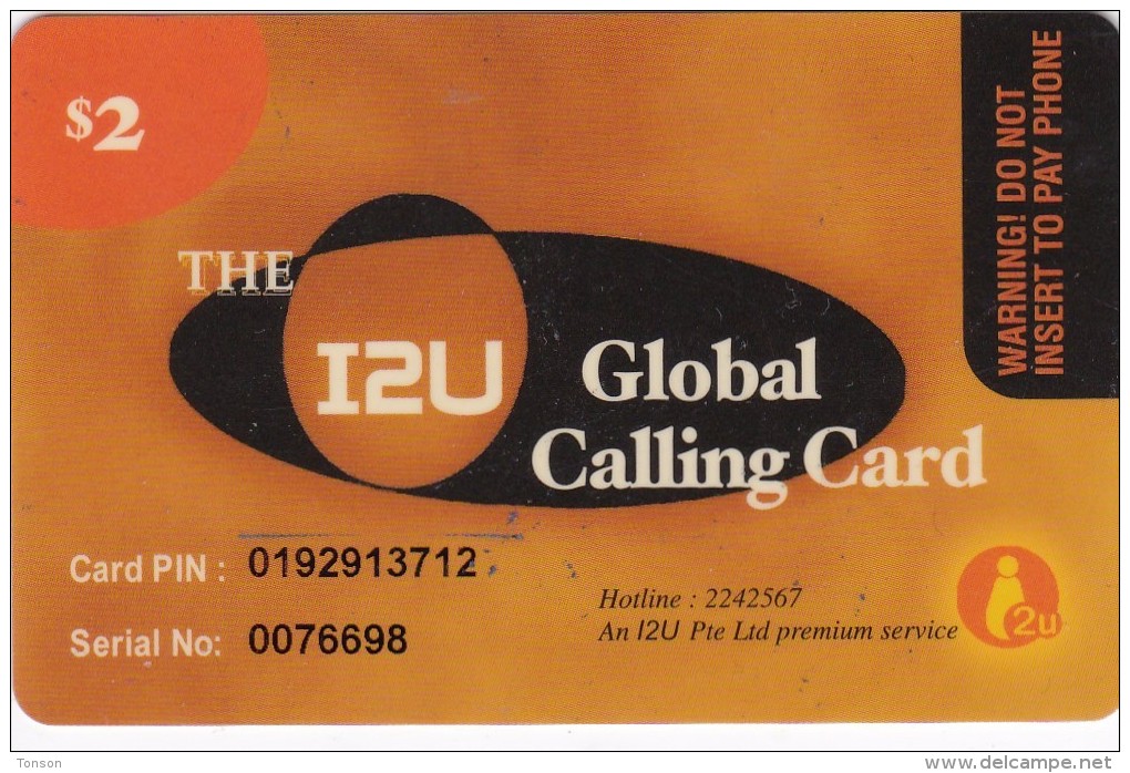 United States, $2, The I2U Global Calling Card 2 Scans. - Sonstige & Ohne Zuordnung