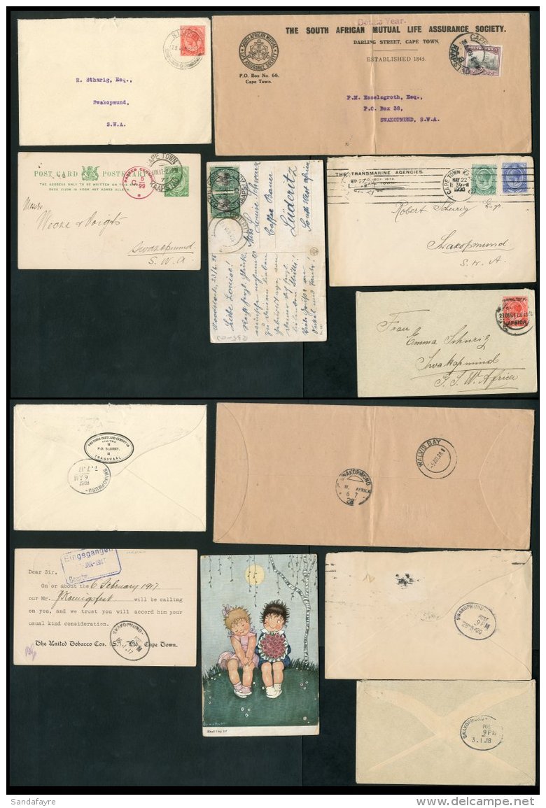 1917-28 Cvrs/cards From SA Addressed To Swakopmund/Luderitz (6) For More Images, Please Visit... - Africa Del Sud-Ovest (1923-1990)
