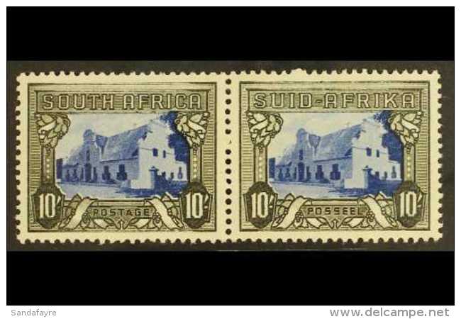 1933-48 10s Blue &amp; Charcoal, WEAK FRAME VARIETY, SG 64ca VFM For More Images, Please Visit... - Sin Clasificación