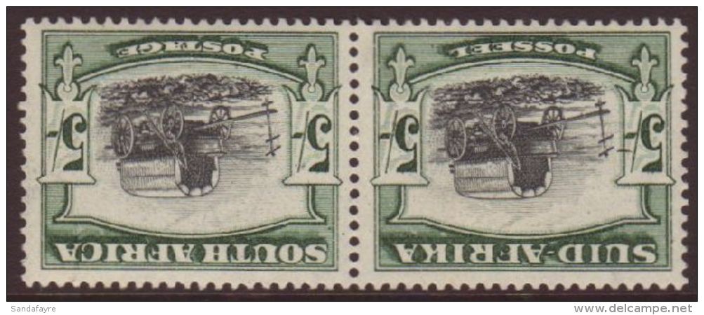 1933-45 5s Black &amp; Green WMK INVERTED,SG 64aw,vfm Horiz Pair (2) For More Images, Please Visit... - Sin Clasificación