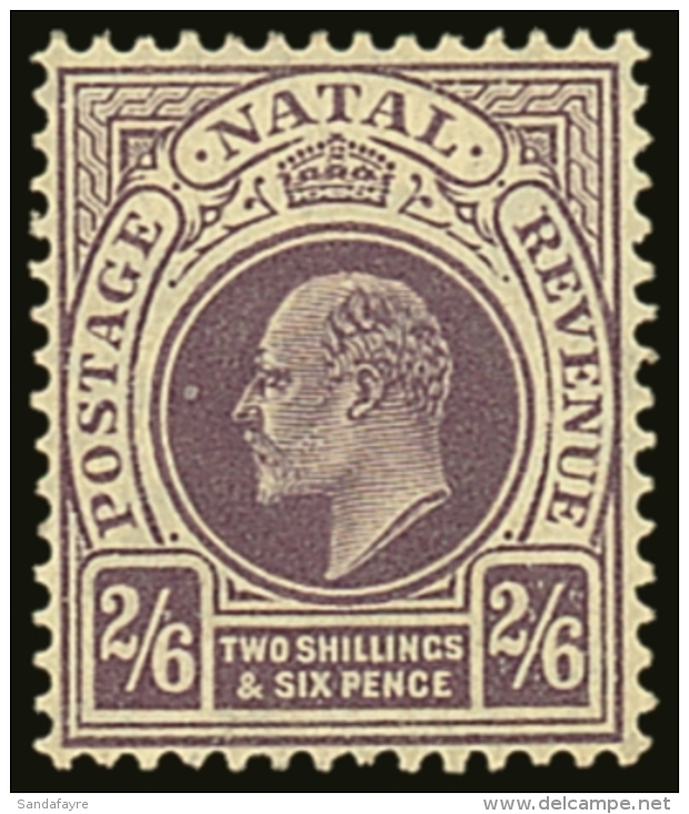 NATAL 1904-08 (Mult CA) 2s6d Purple, SG 157, VFM. For More Images, Please Visit... - Sin Clasificación