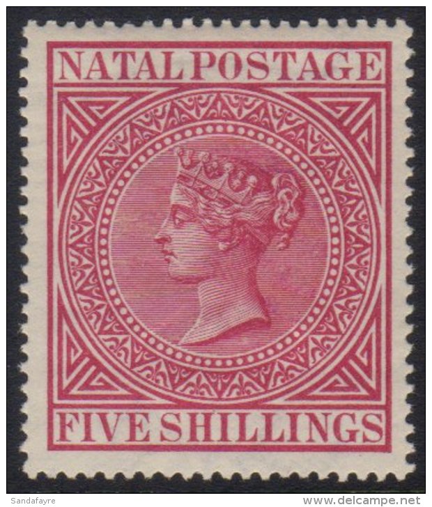 NATAL 1874-99 5s Carmine, SG 73, Vfm, Fresh For More Images, Please Visit... - Ohne Zuordnung