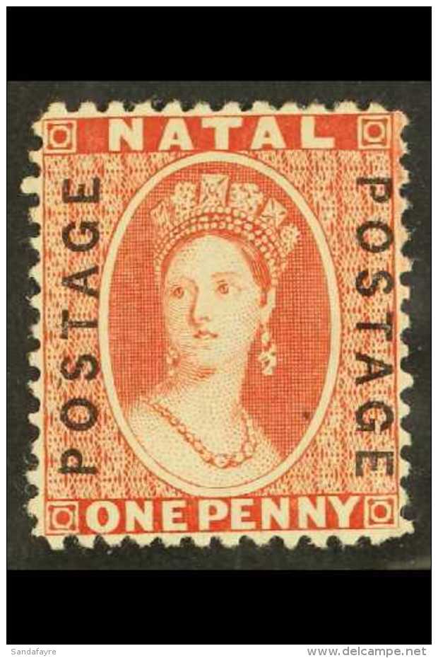 NATAL 1870-73 1d Bright Red, SG 60, VFM. For More Images, Please Visit... - Ohne Zuordnung