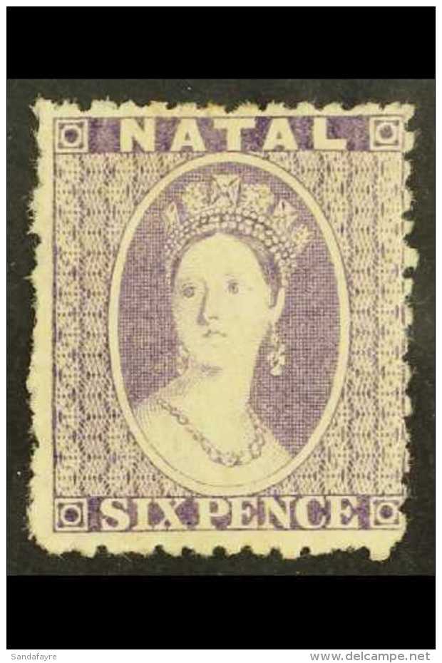 NATAL 1863-65 6d Lilac, SG 23, Fine Mint. For More Images, Please Visit... - Zonder Classificatie