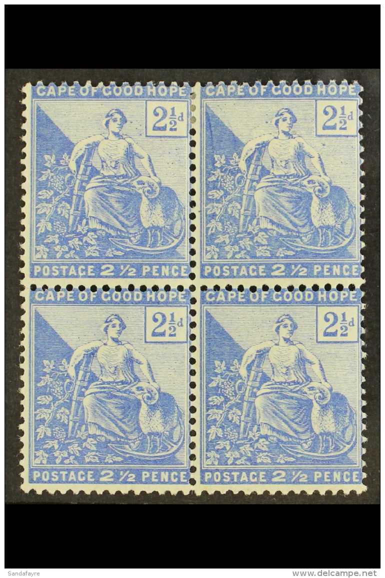 COGH 1893-98 2&frac12;d Ultramarine, SG 63a, Fine Mint BLOCK Of 4 For More Images, Please Visit... - Ohne Zuordnung