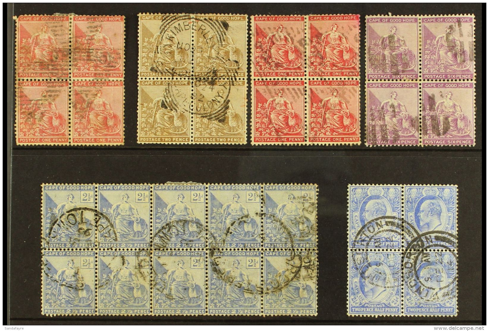 COGH 1871-1904 Used Multiples Selection (6 Items- 30 Stamps) For More Images, Please Visit... - Ohne Zuordnung