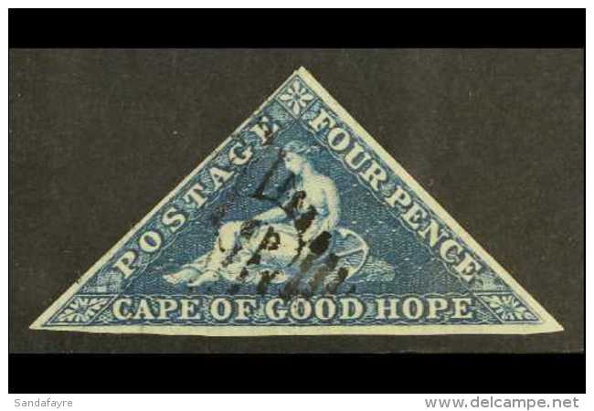 CGH 1855-63 4d Deep Blue, SG 6, 3 Margins, VFU. For More Images, Please Visit... - Ohne Zuordnung