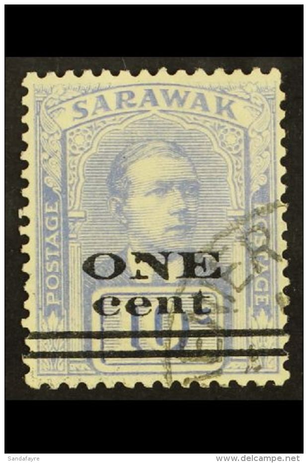 1923 1c On 10c Dull Blue, SG 72, VFU. For More Images, Please Visit... - Sarawak (...-1963)
