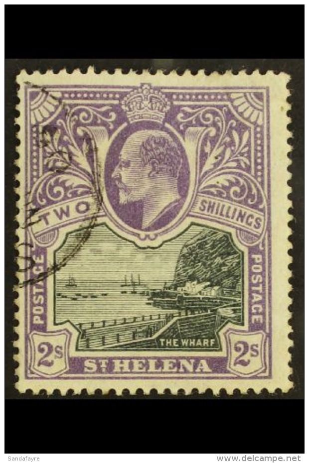 1903 2s Black And Violet, SG 60, Fine Used. For More Images, Please Visit... - Isla Sta Helena